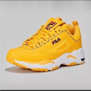 Fila Vibrant Yellow Athletic Shoes